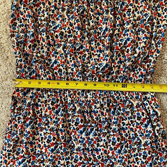 Tory Burch Wildflower Off the Shoulder Floral Print Playsuit Size Medium EUC - Picture 9 of 12